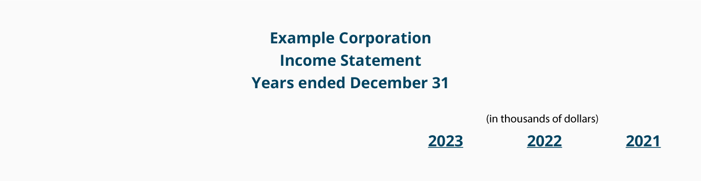 Income statement example - Accounting Play